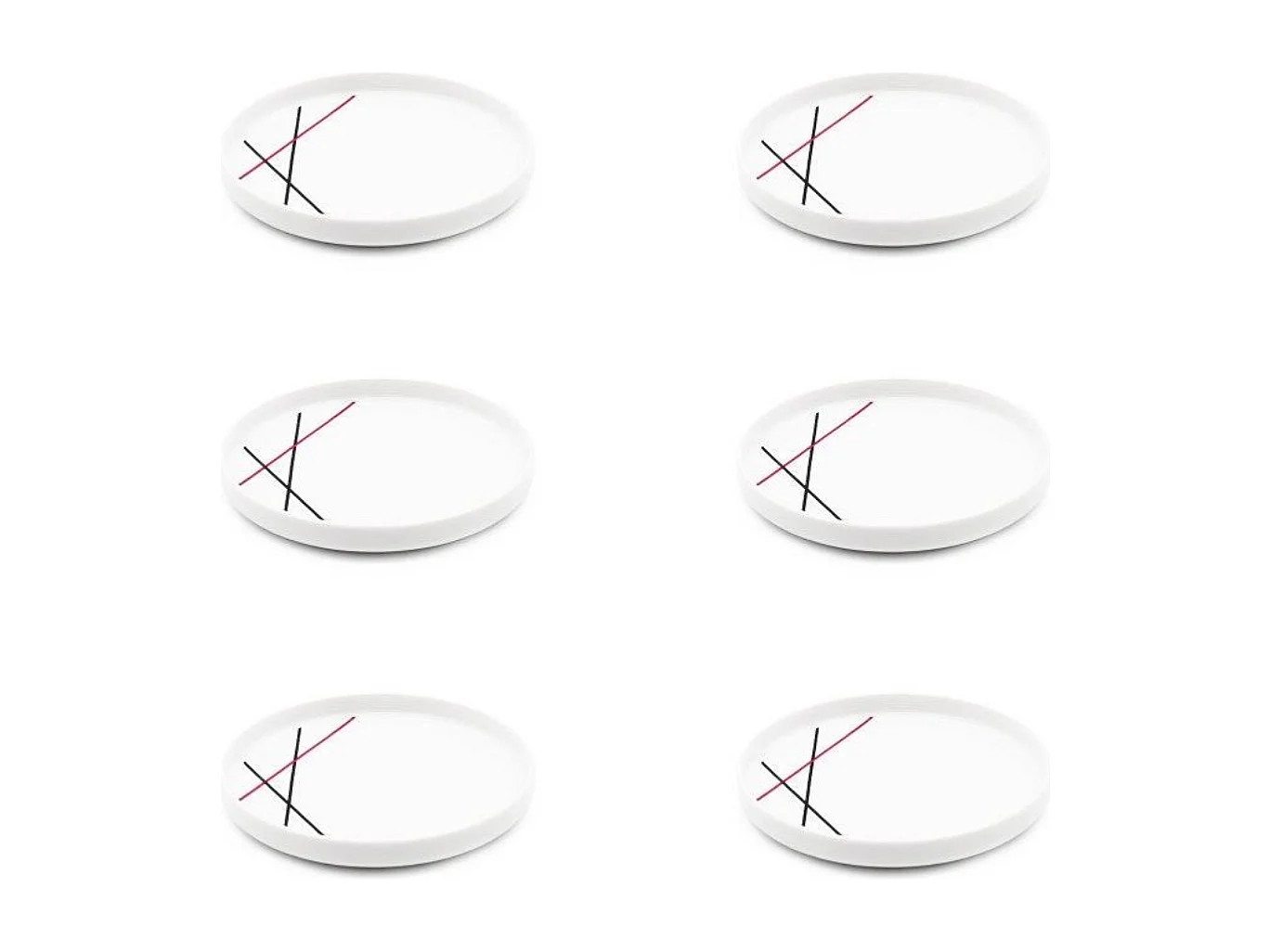 6 assiettes à dessert 20cm BISTROT