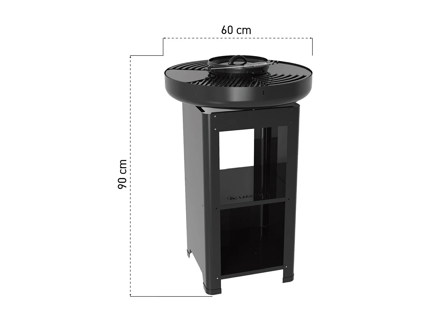 Brasero Moderne noir Ø60cm