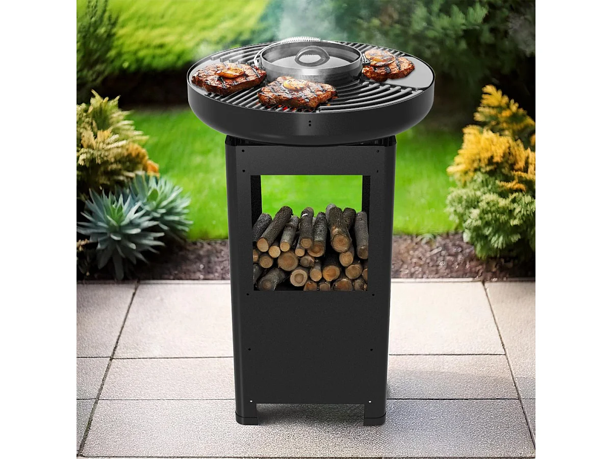 Brasero Moderne noir Ø60cm