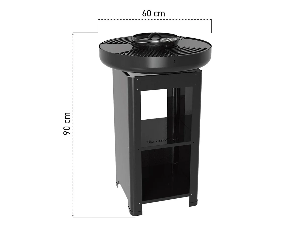 Brasero Moderne noir Ø60cm