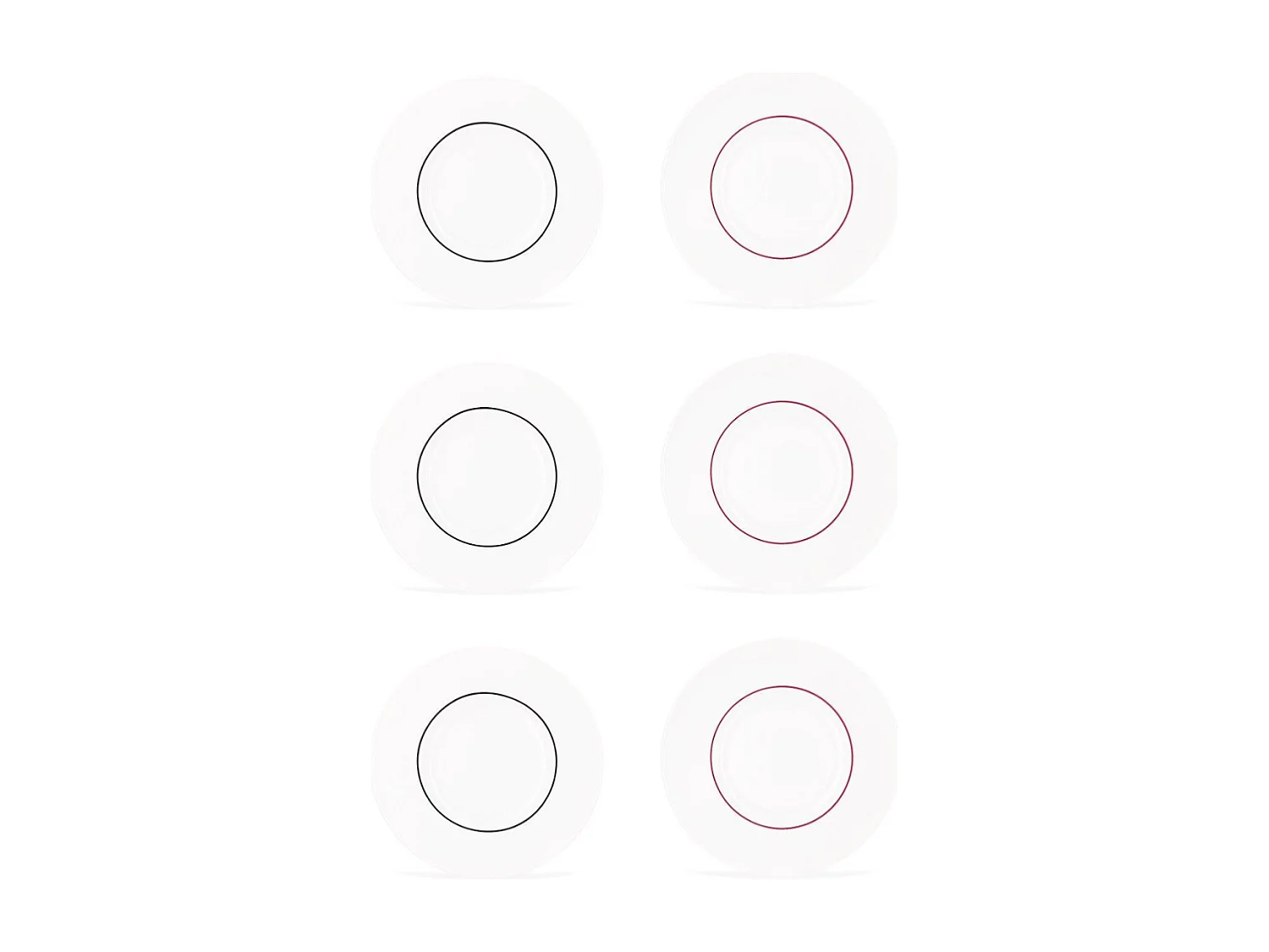 6 assiettes plates 29cm LIGNE