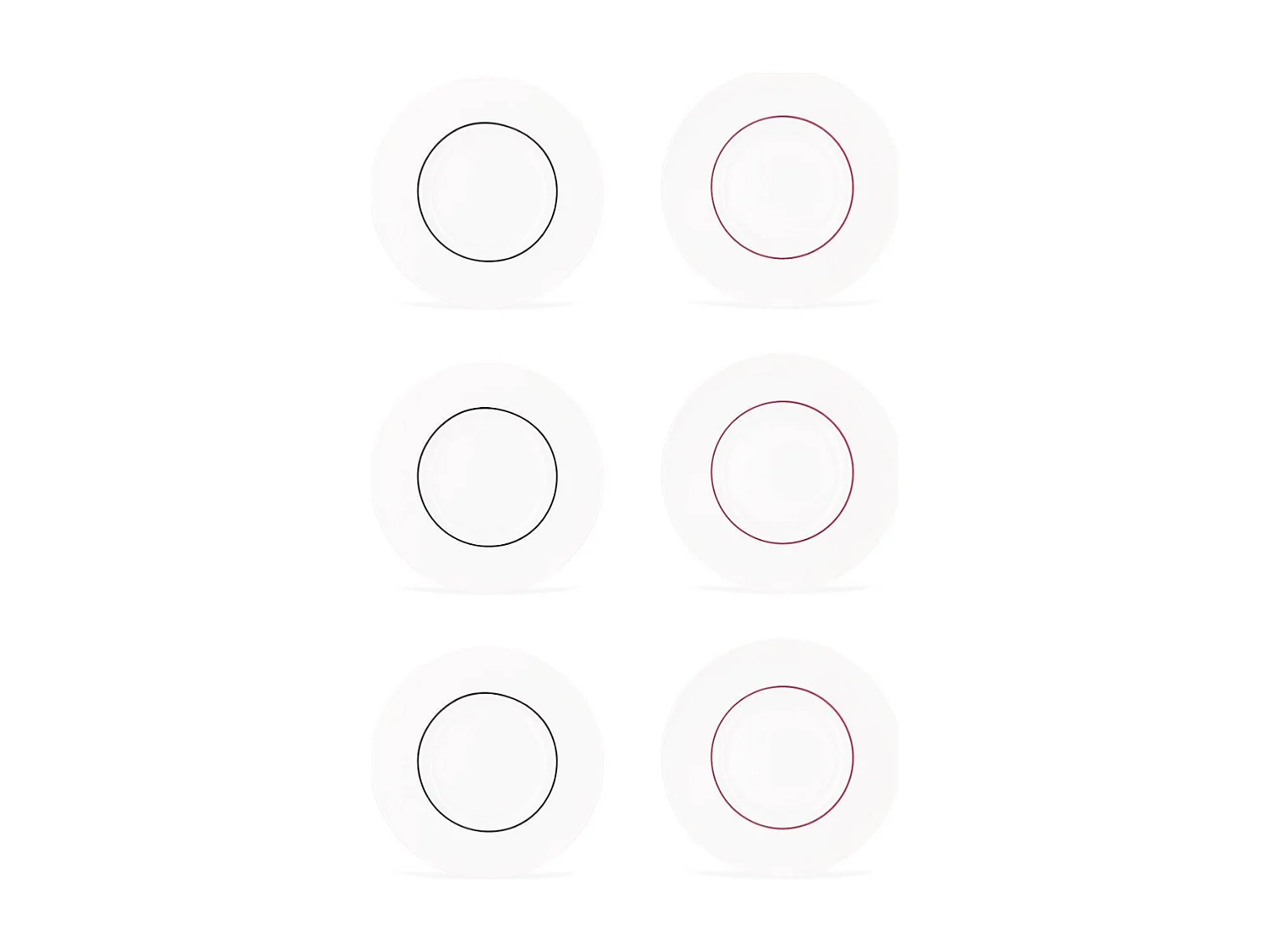 6 assiettes plates 29cm LIGNE