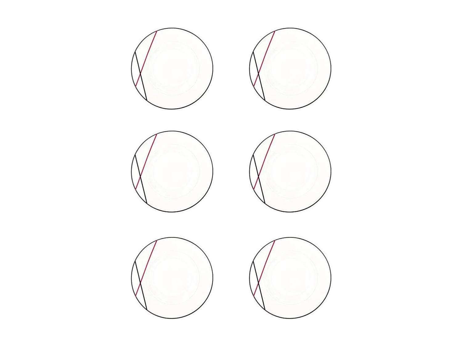 6 assiettes à dessert 22cm BISTROT CHEF