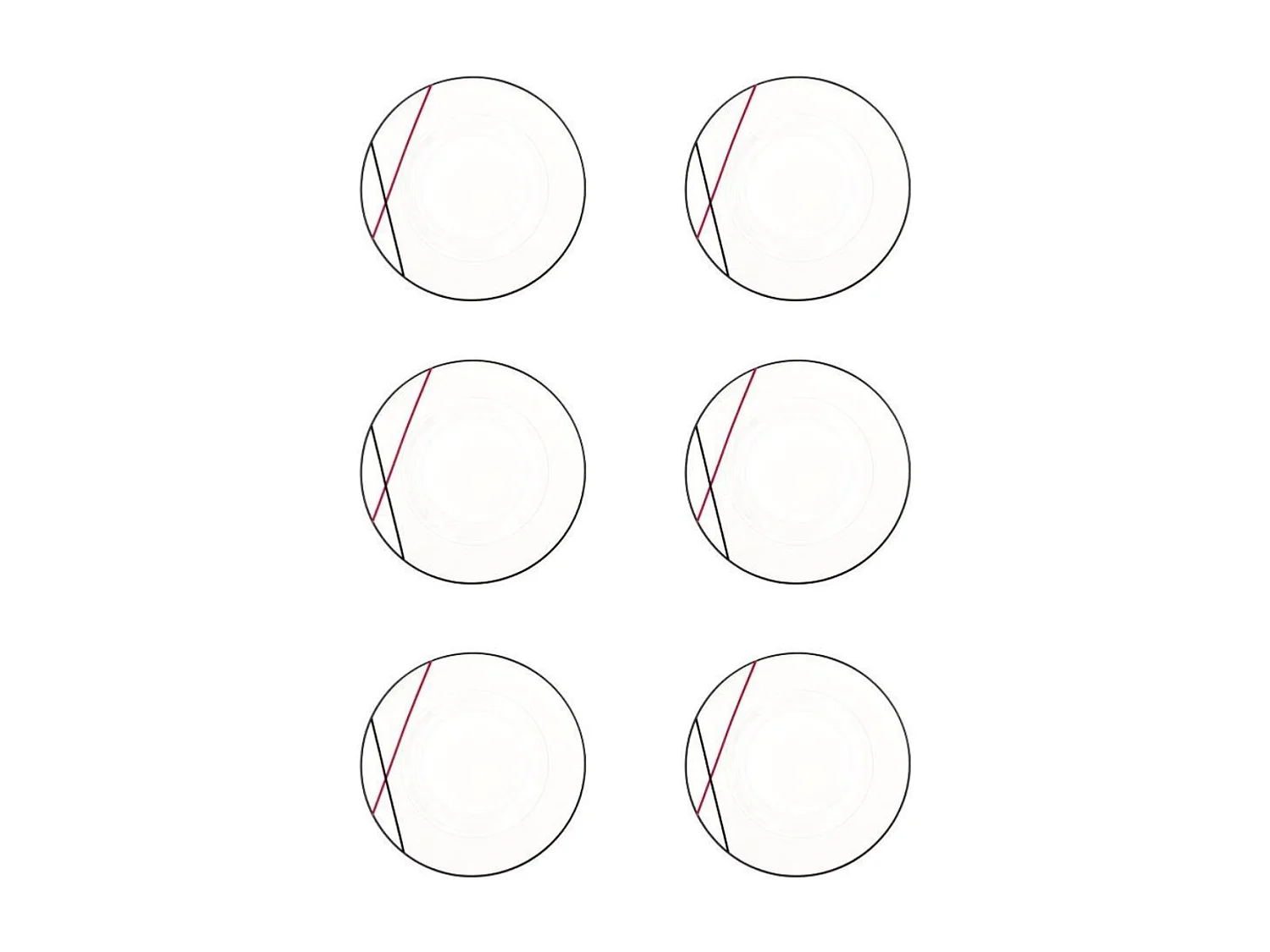 6 assiettes à dessert 22cm BISTROT CHEF