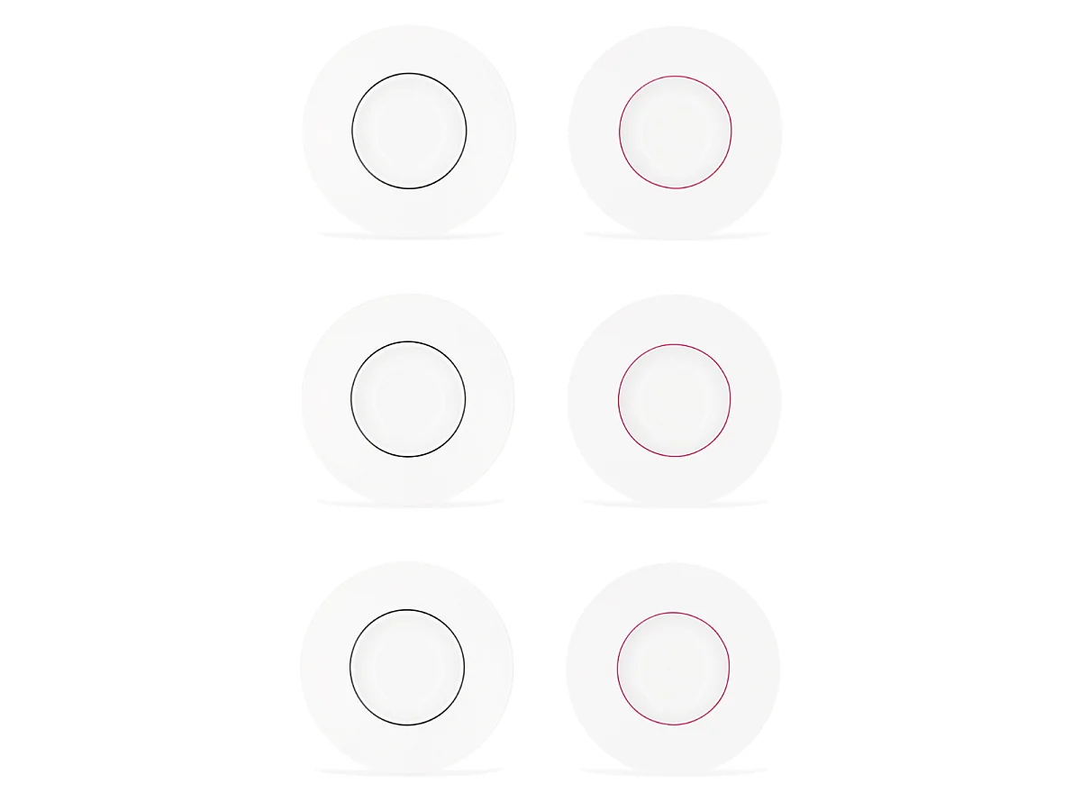 6 assiettes creuses 30cm LIGNE