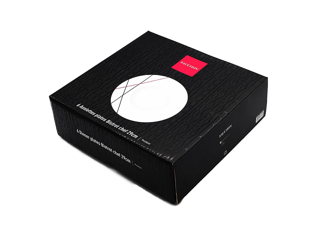 6 assiettes plates 29cm BISTROT CHEF