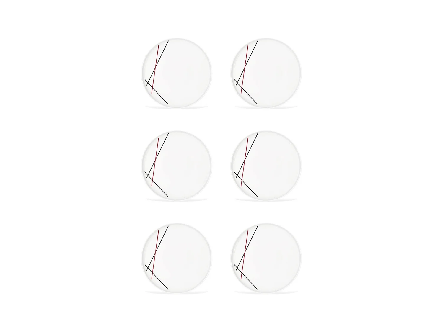 6 assiettes plates 27,5cm BISTROT