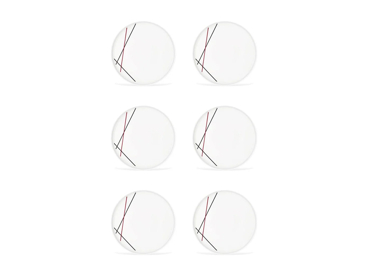 6 assiettes plates 27,5cm BISTROT