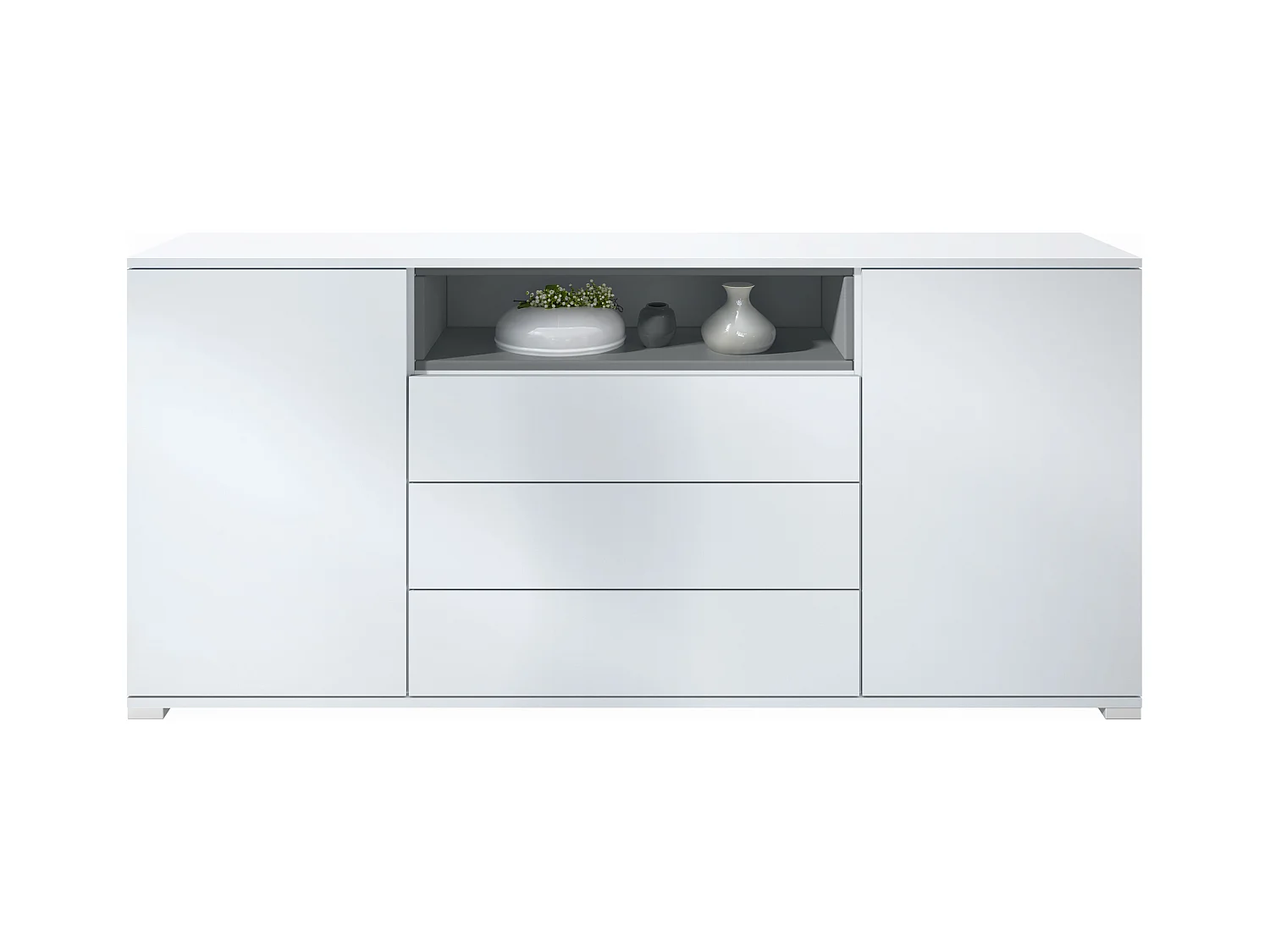 SIDEBOARD Skadu Graphit Seidenmatt