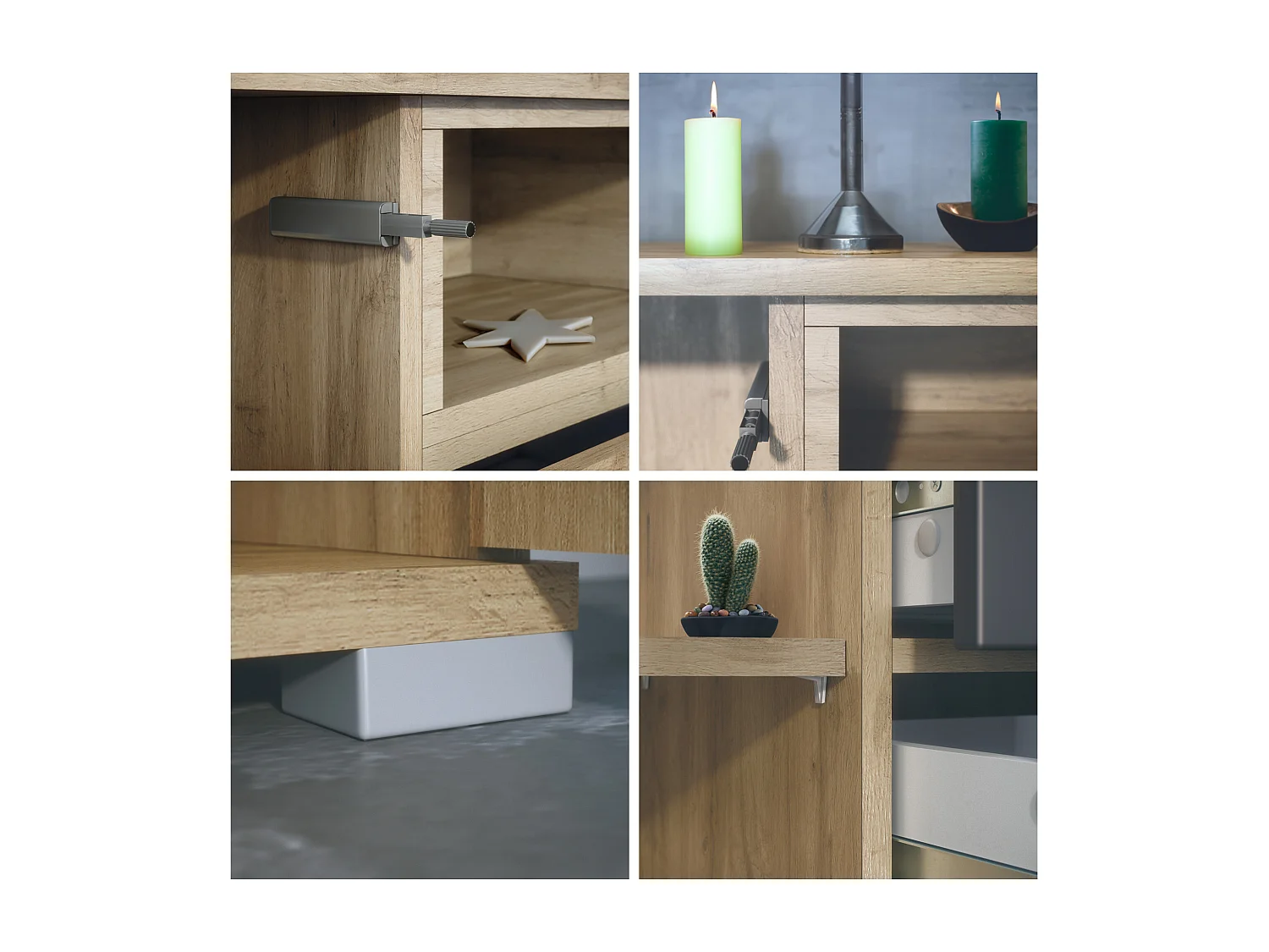 SIDEBOARD Skadu Graphit Seidenmatt