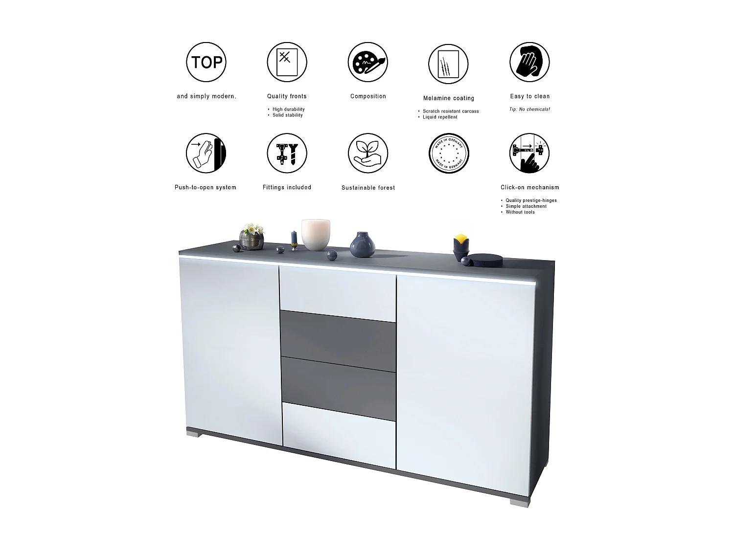 SIDEBOARD Faro Eiche Evoke