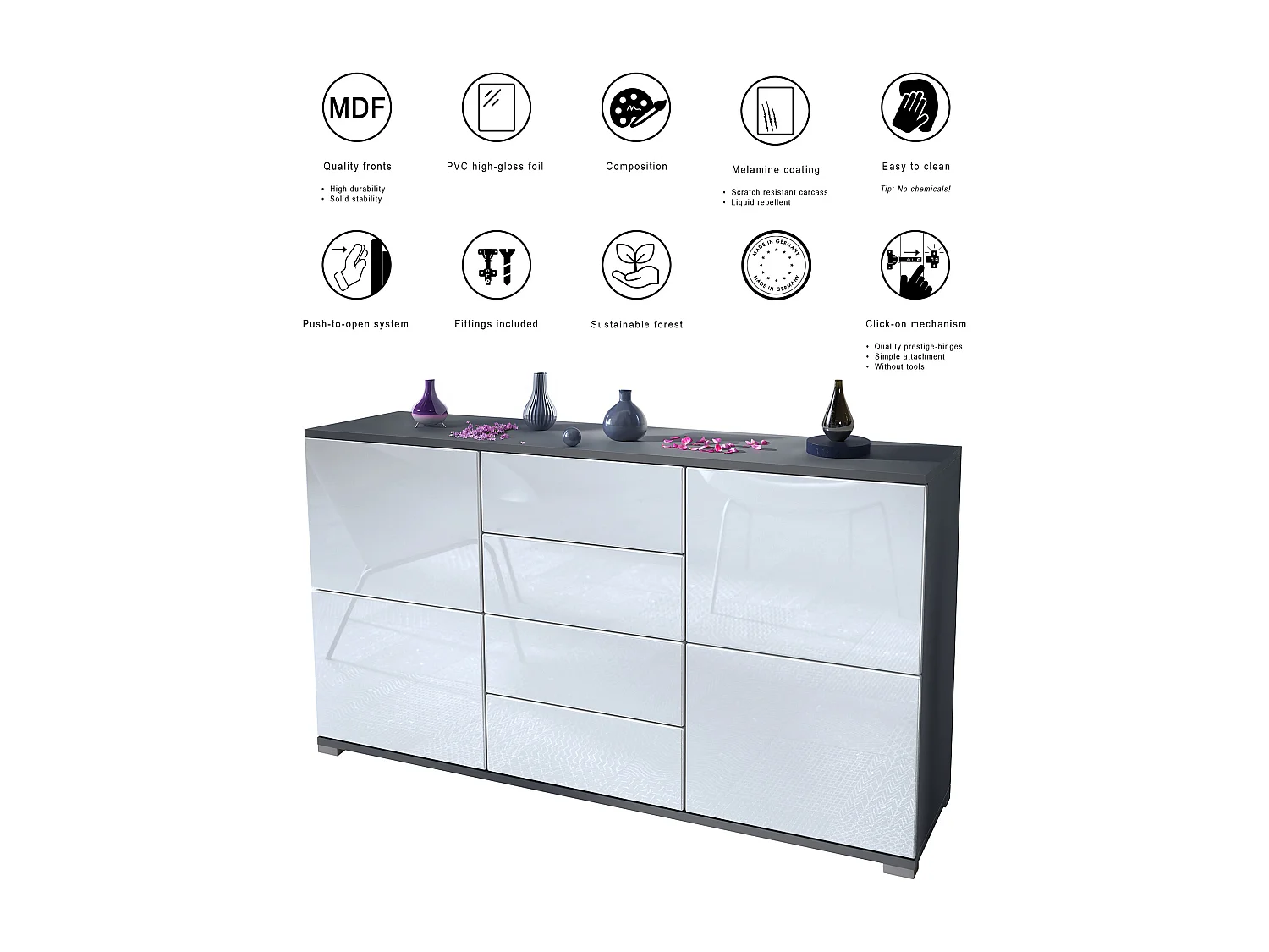 SIDEBOARD Rova Eiche Evoke
