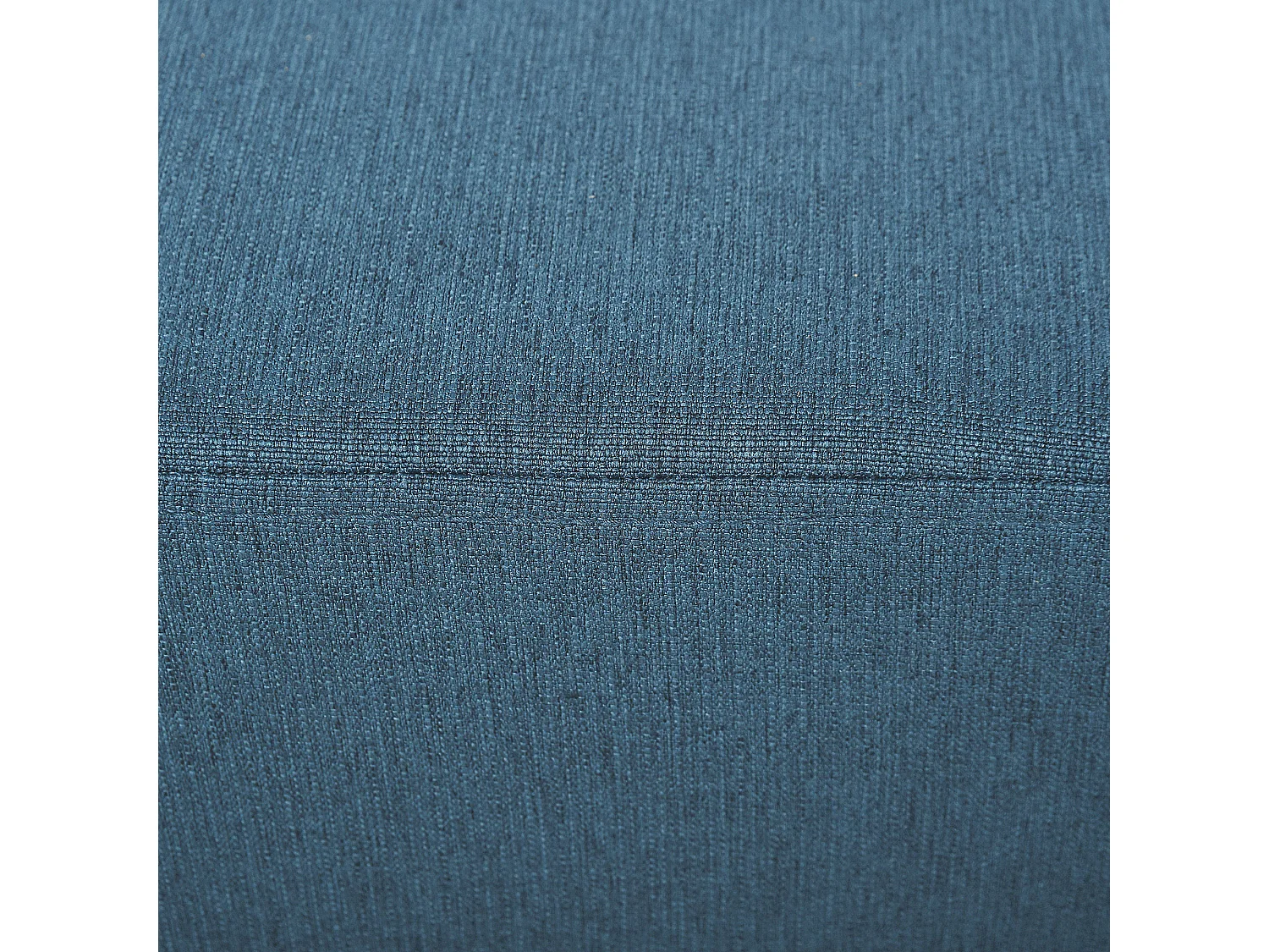 Pouf poggiapiedi imbottito e rettangolare in tessuto blu scuro