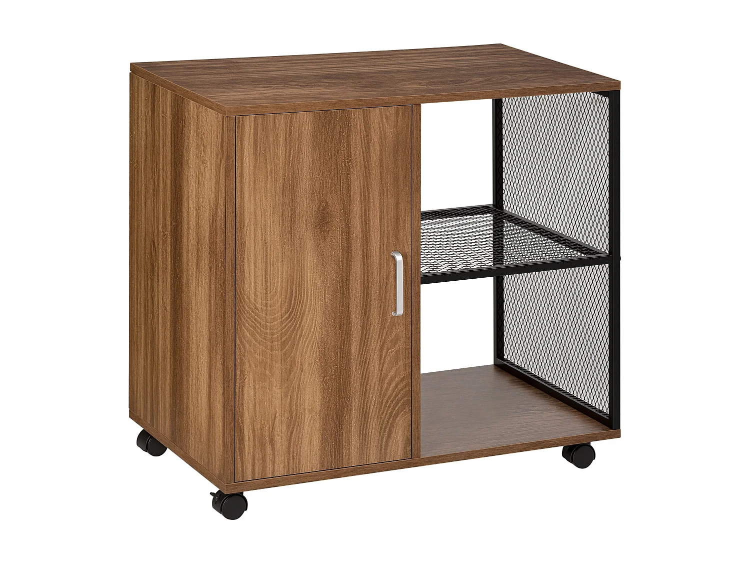 Mobile multiuso in stile nordico per stampante con rotelle