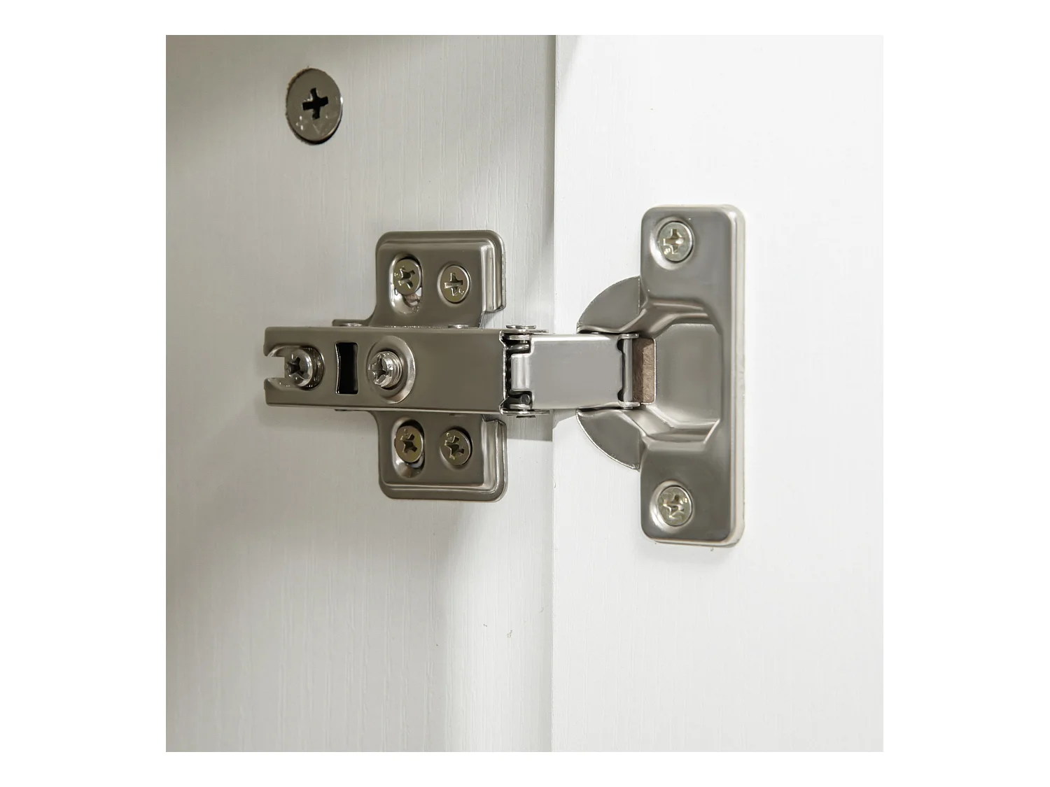 Vinsetto Mobile Ufficio Multiuso con Serratura 2 Ante e Mensola Legno