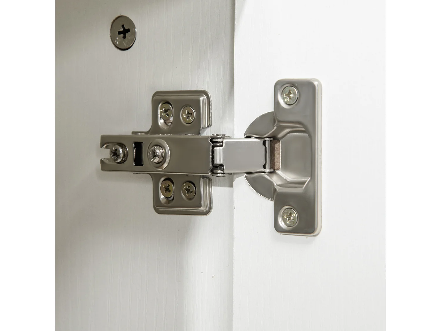 Vinsetto Mobile Ufficio Multiuso con Serratura 2 Ante e Mensola Legno