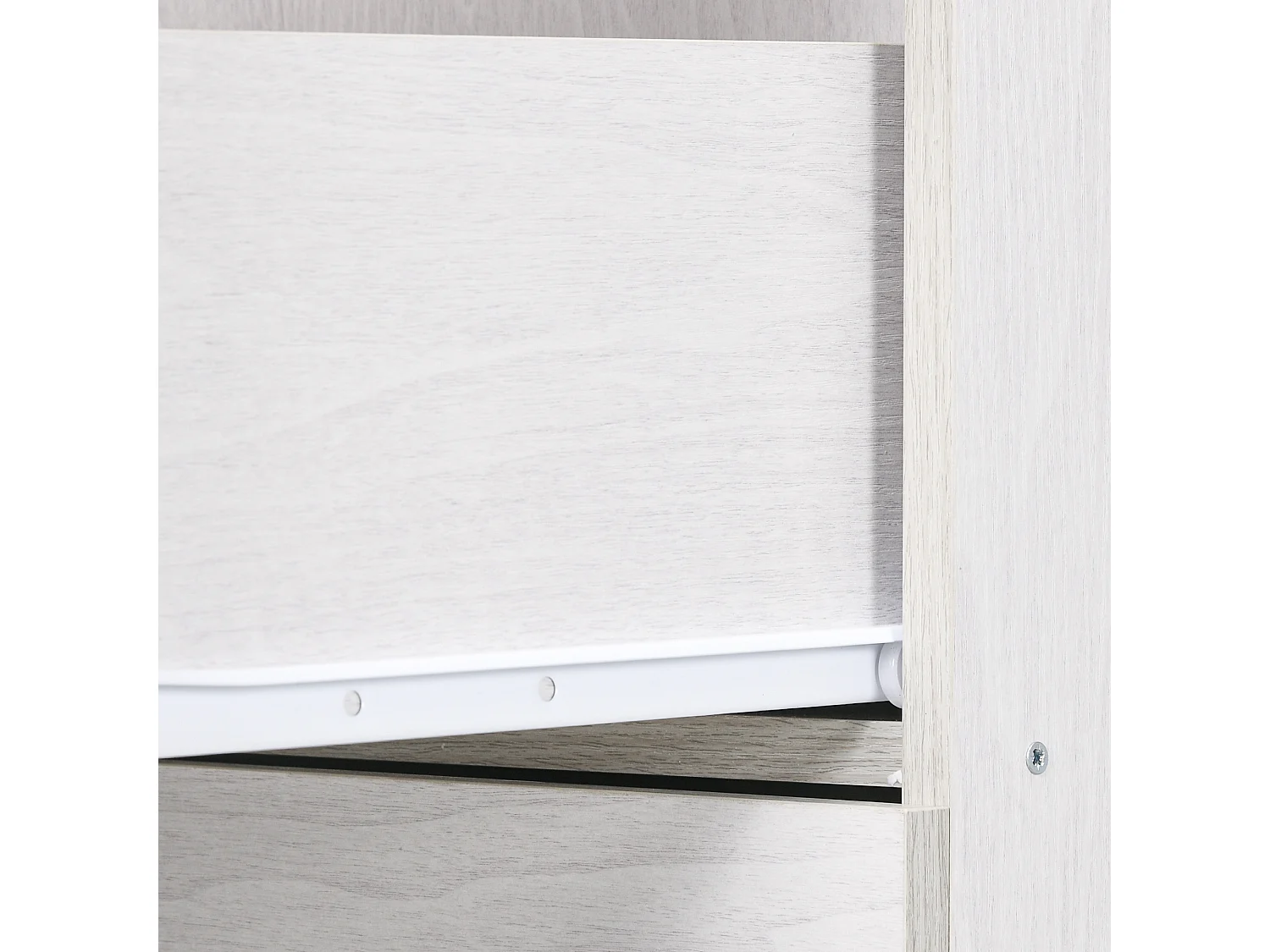 Armadio per ufficio a 4 cassetti in truciolato 40x42x130.8 cm bianco