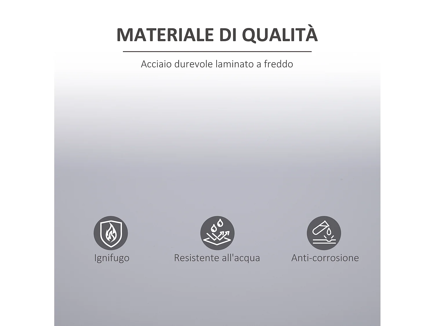Armadietto mobile con ripiano regolabile e chiusura di sicurezza
