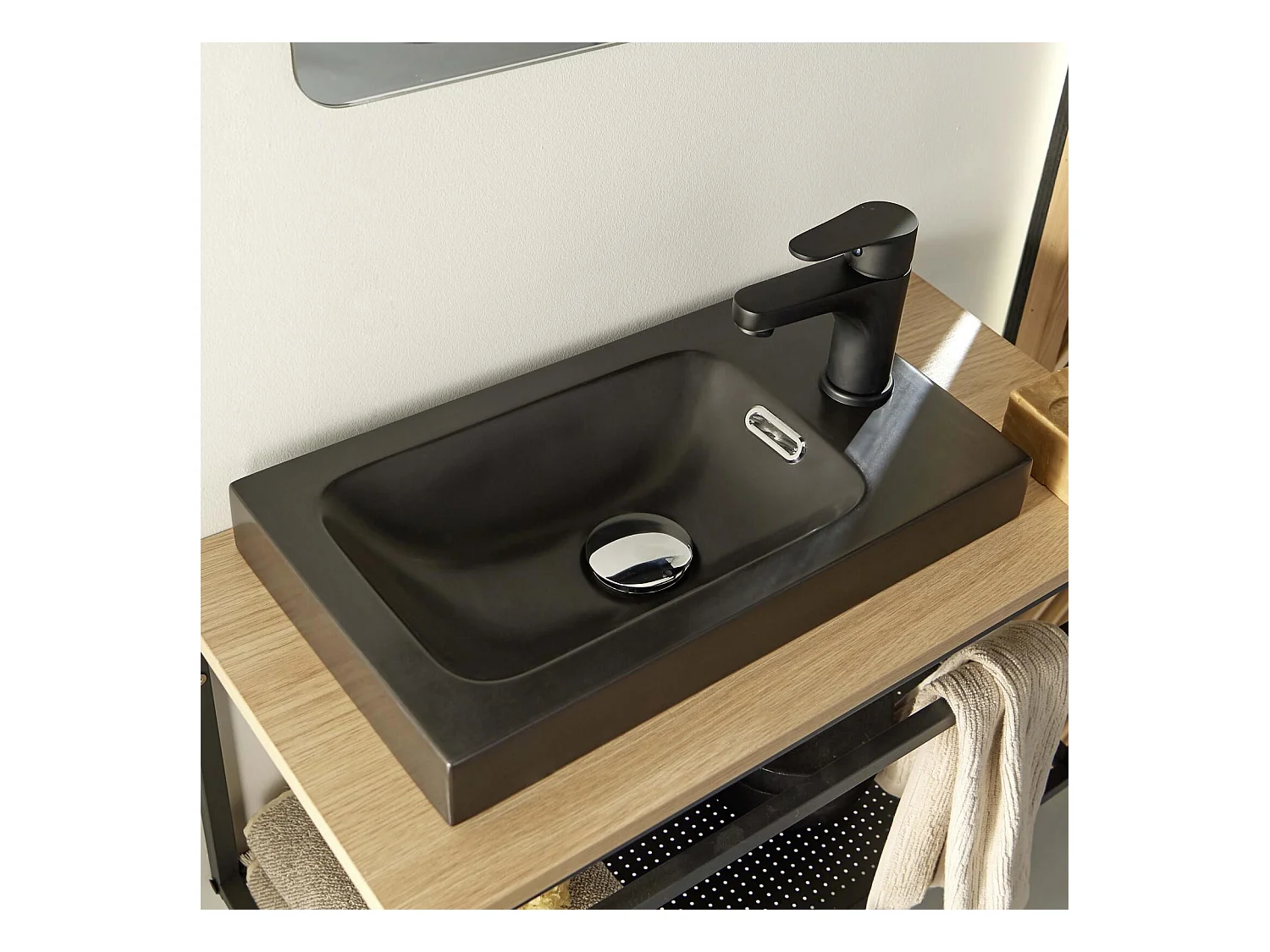 WILO großes Waschbeckenset mit 60cm Spiegel