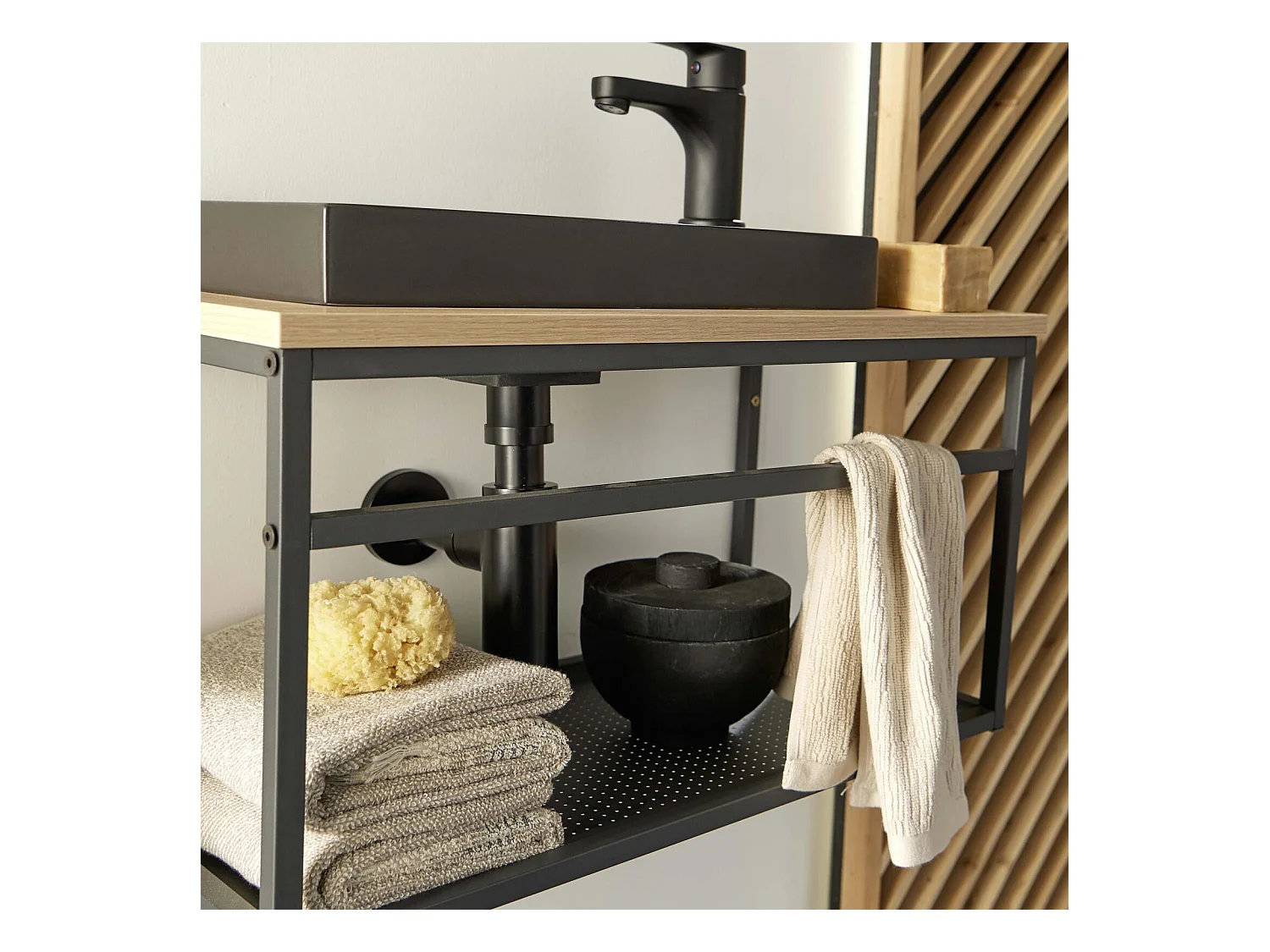 WILO großes Waschbeckenset mit 60cm Spiegel