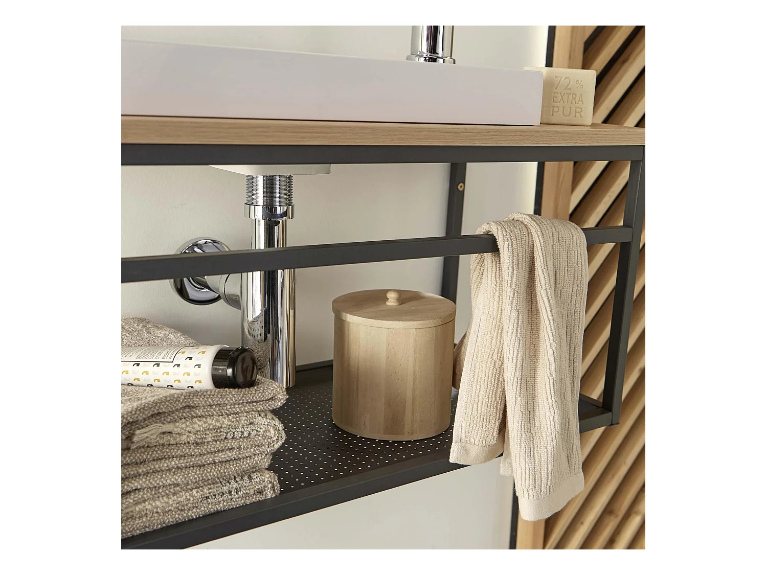 WILO großes Waschbeckenset mit 60cm Spiegel