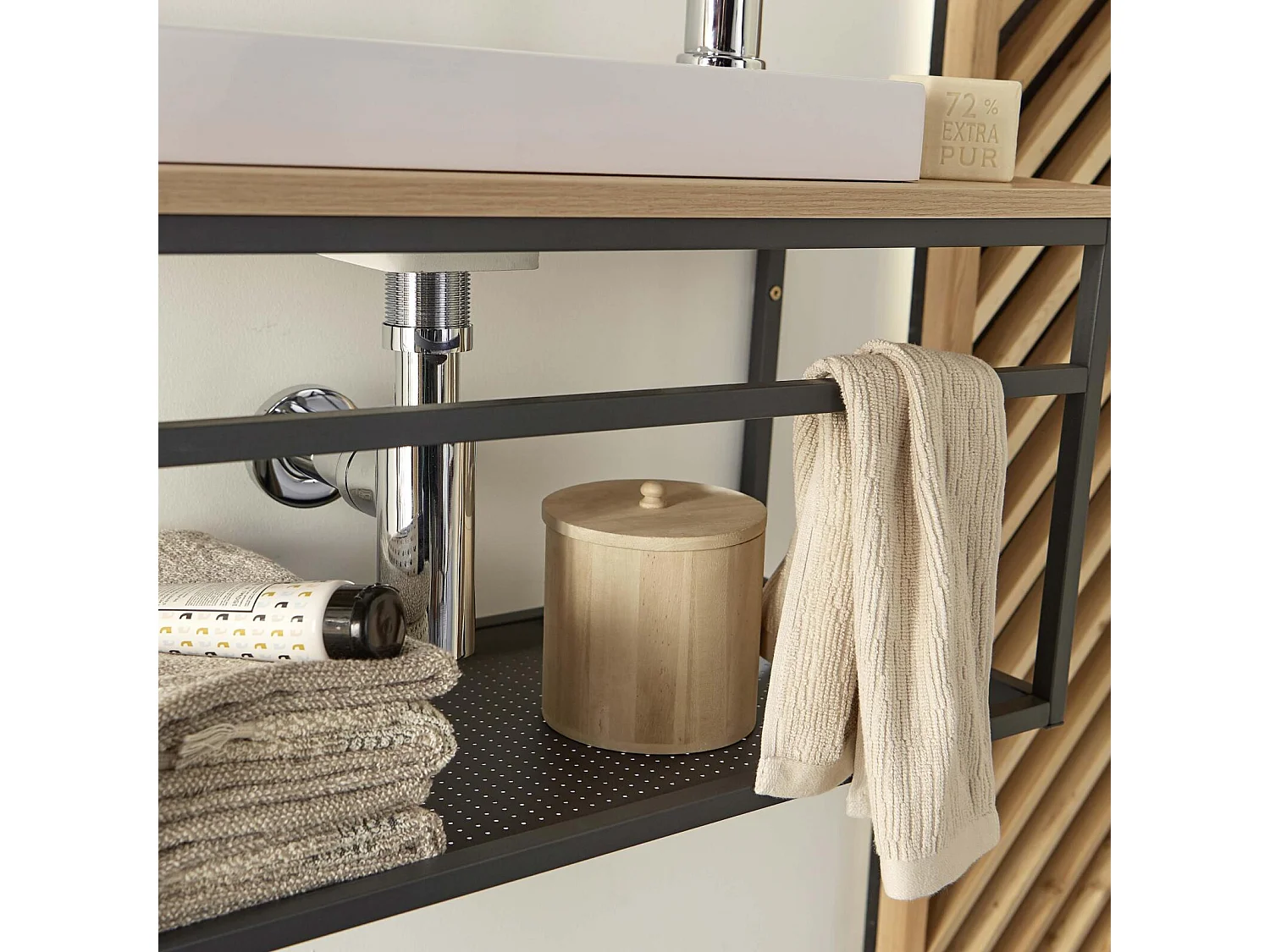 WILO grote wastafelset met 60cm spiegel