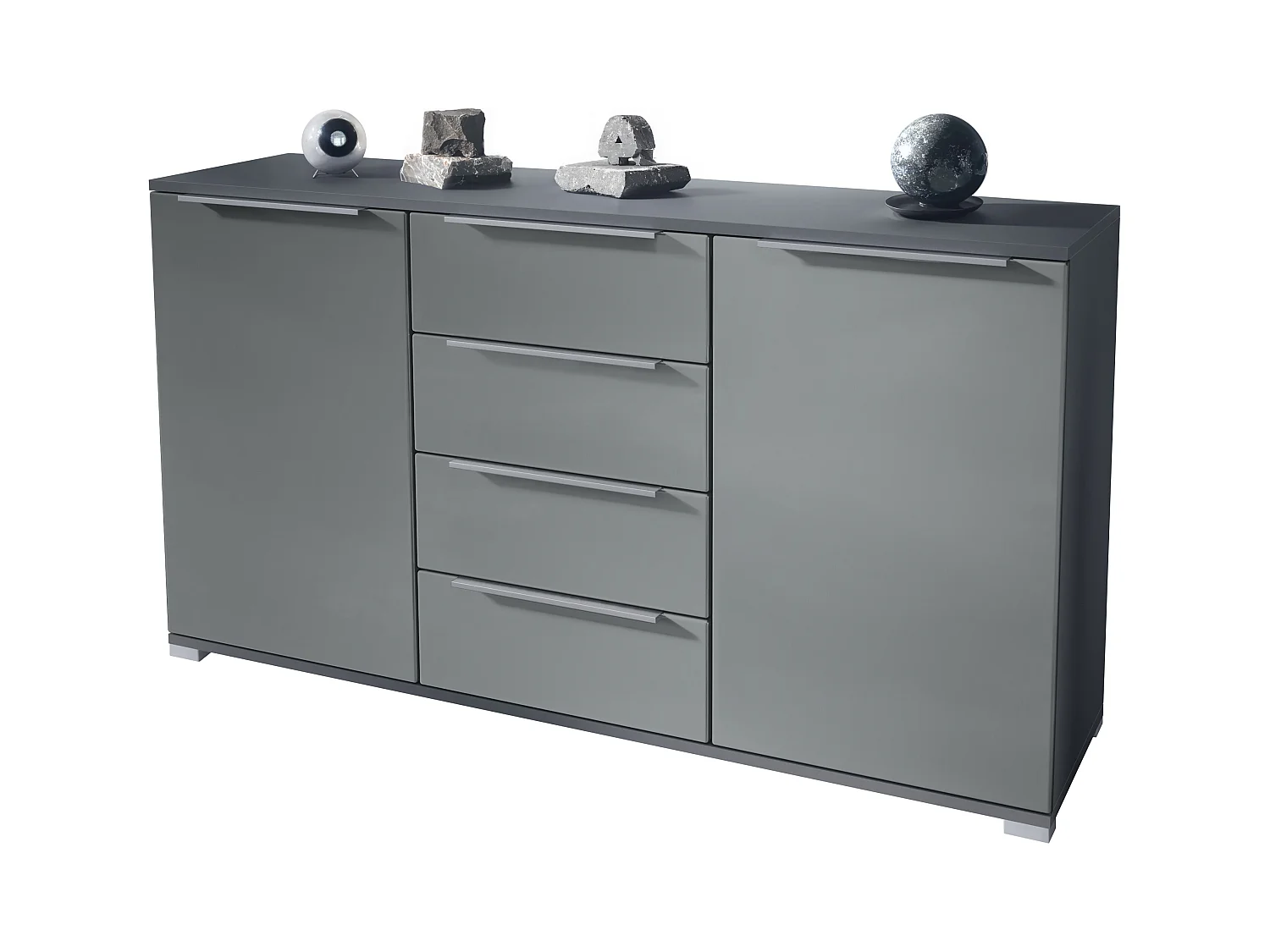 SIDEBOARD Linio Graphit Seidenmatt