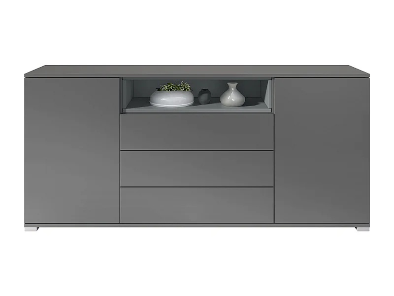 SIDEBOARD Skadu Graphit Seidenmatt