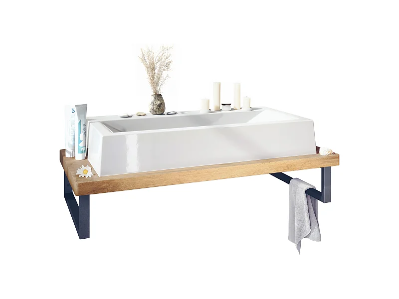 WASCHBECKENUNTERSCHRANK Nizza Eiche Wotan
