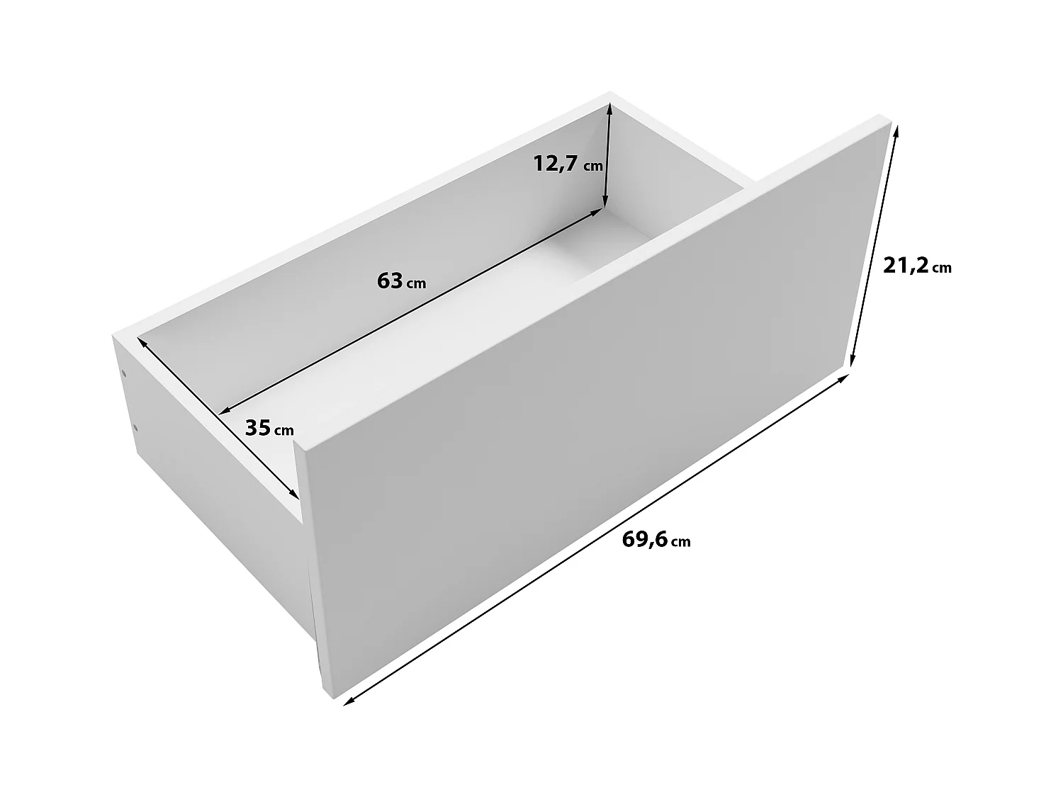 Buffet 150 cm sur pieds pour salon – moderne avec 3 tiroirs et 2 portes, mat Congo + poignées graphite noir