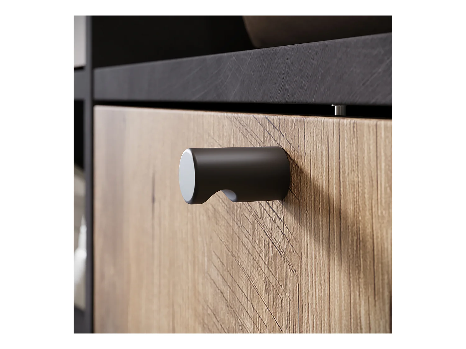 Armoire moderne 90 cm armoire dentrée avec miroir étagères et tringle mat matera kastanien breslau