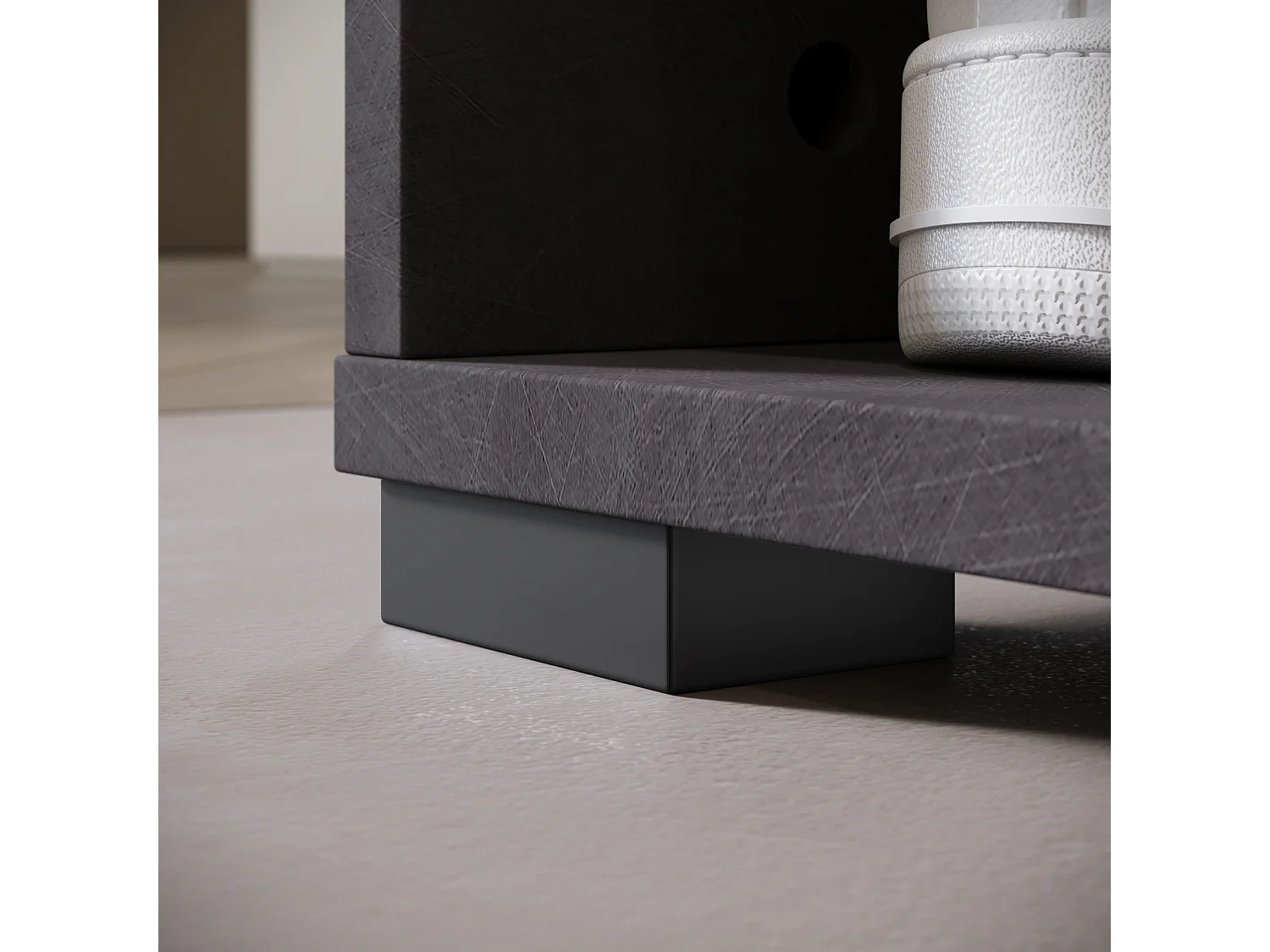 Armoire moderne 90 cm armoire dentrée avec miroir étagères et tringle mat matera blanc