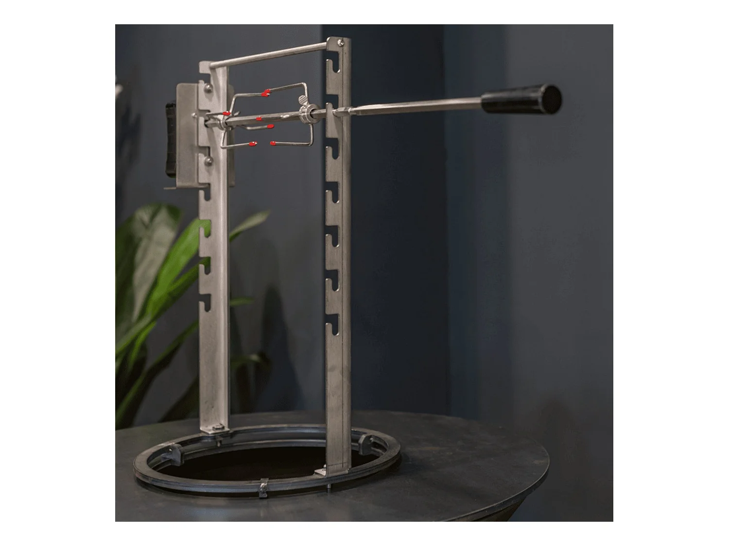 CLASSIQUE - TRADITIONNEL - Rôtissoire -103 cm - Rond - Conçue pour une cuisson homogène et une grande espace pour vos viandes