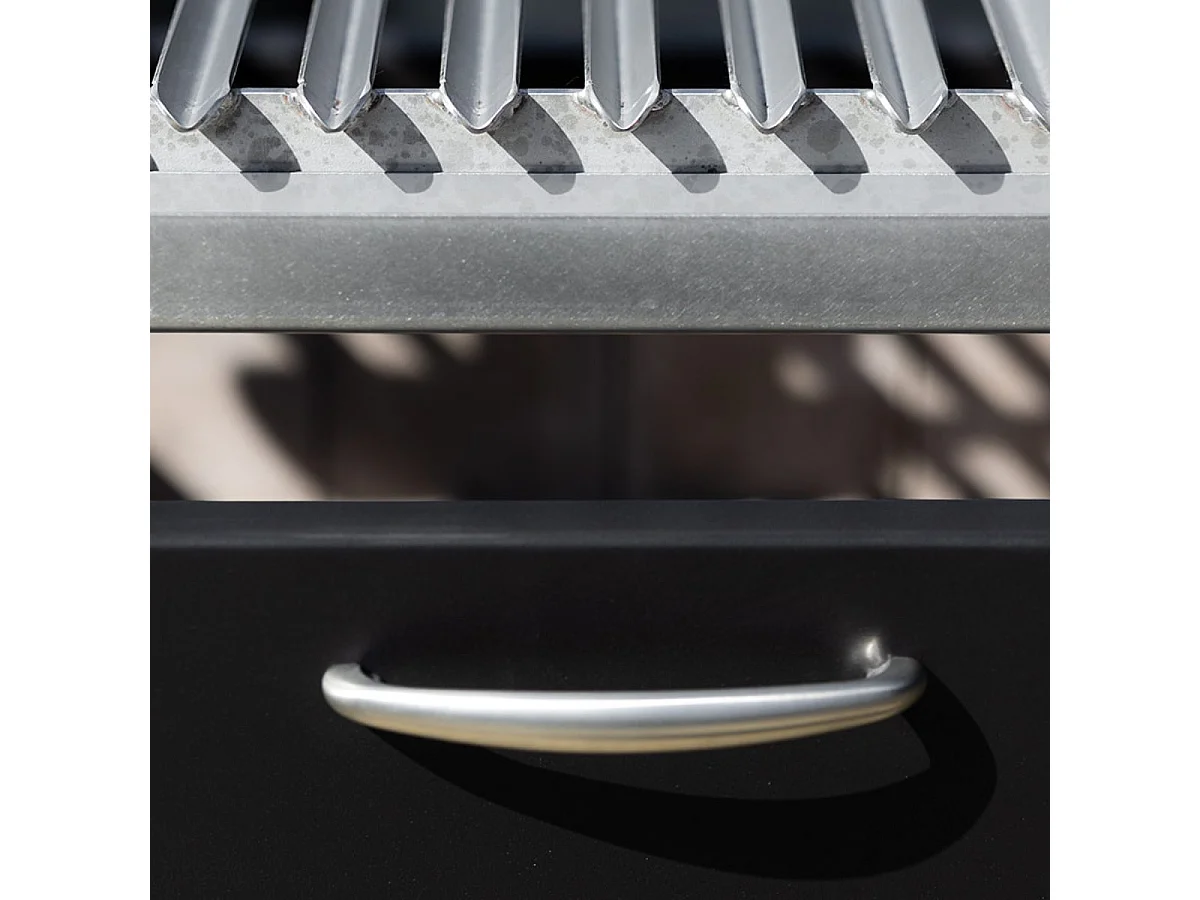 Barbecue Argentin à Poser Santa Maria Asado - A poser - Mixte Grille/Foyer - Acier robuste pour cuisson au feu de bois