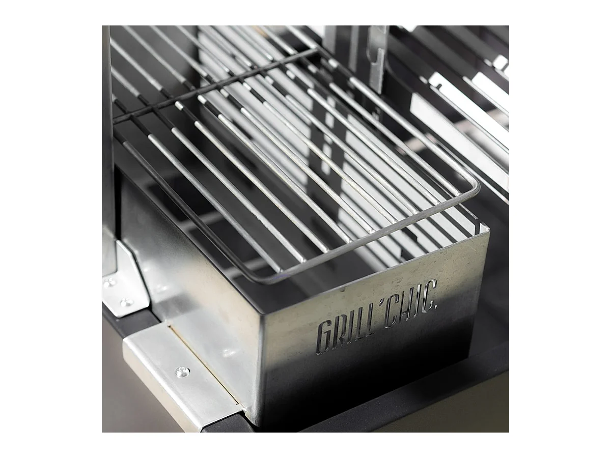 Barbecue Argentin à Poser Santa Maria Asado - Sur pied - Grille XL - Acier robuste pour cuisson au feu de bois