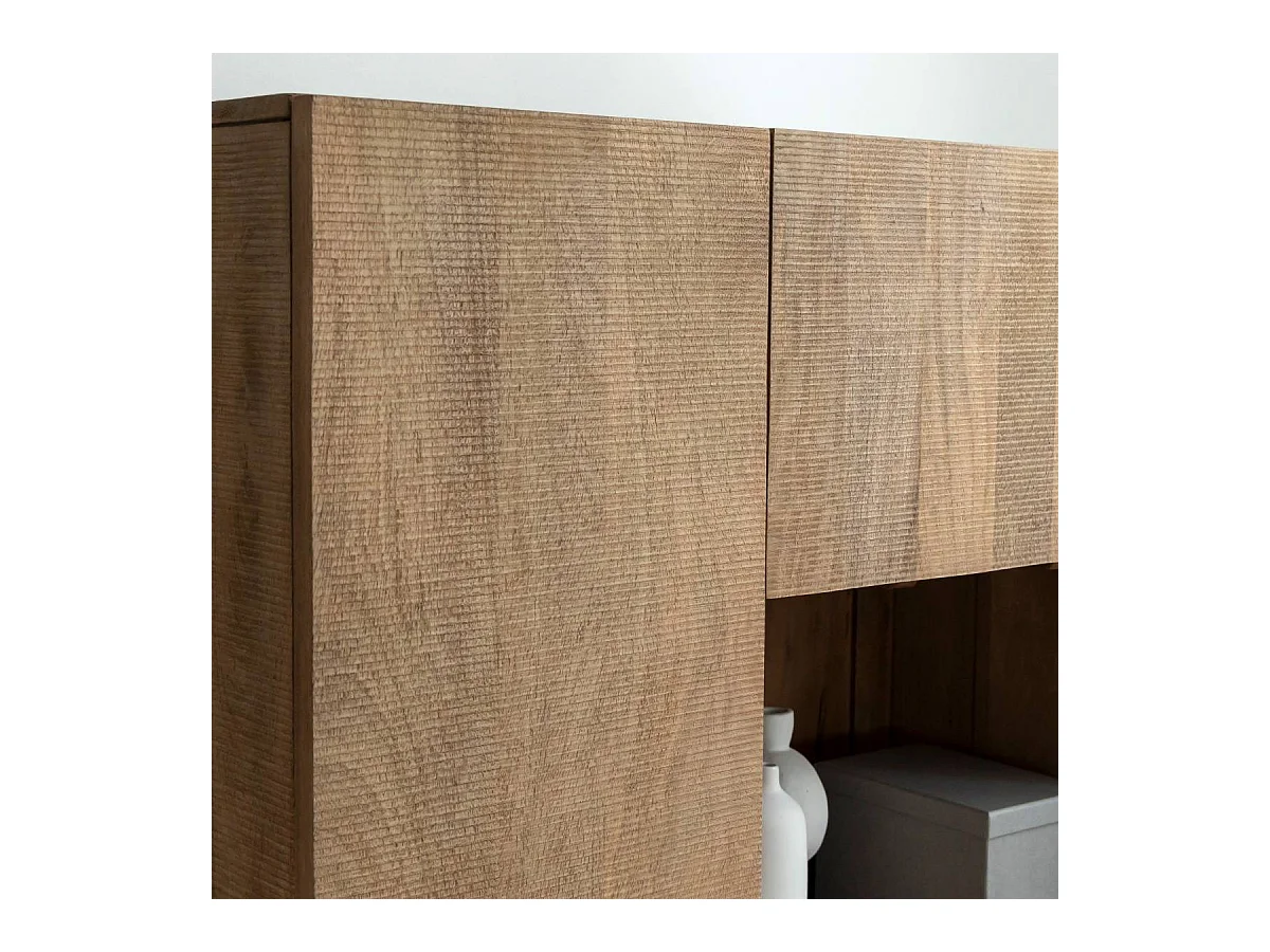 Armoire en bois de manguier et métal Isil