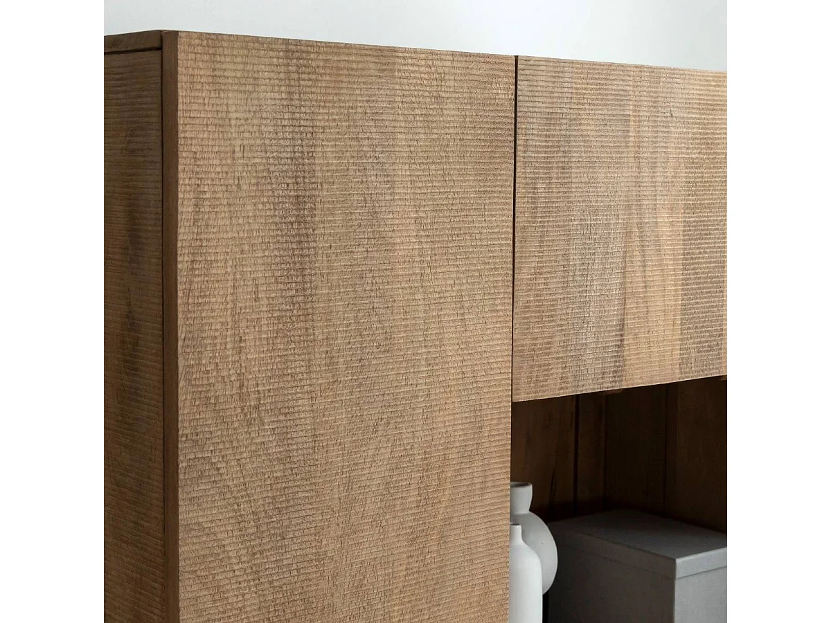 Armoire en bois de manguier et métal Isil