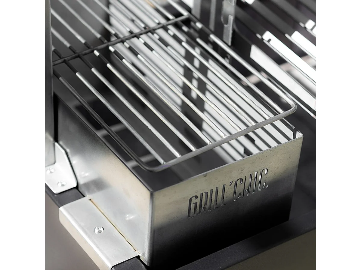 Barbecue Argentin à Poser Santa Maria Asado - Sur pied - Grille L - Acier robuste pour cuisson au feu de bois