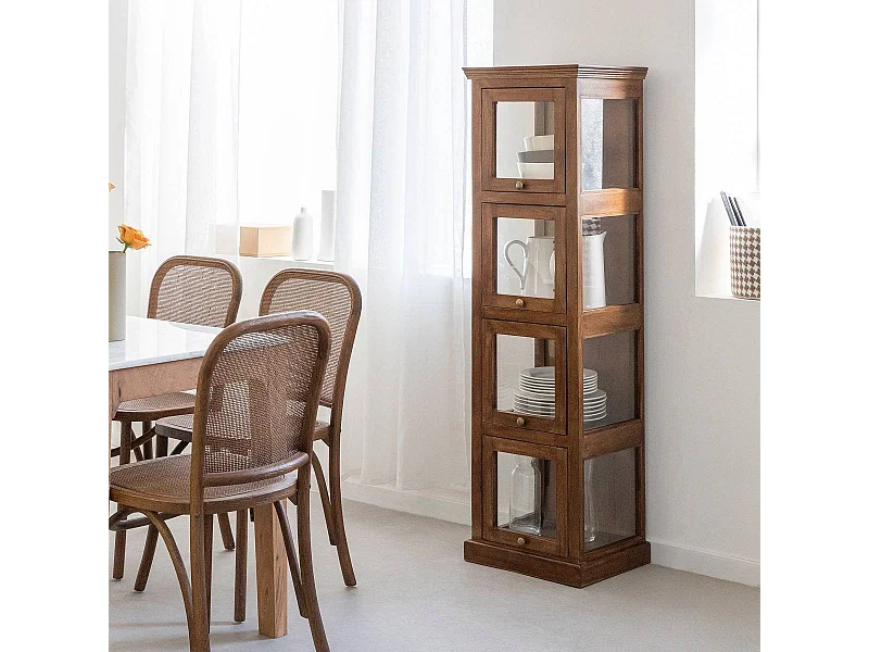 Columna acristalada en madera de mango Remick