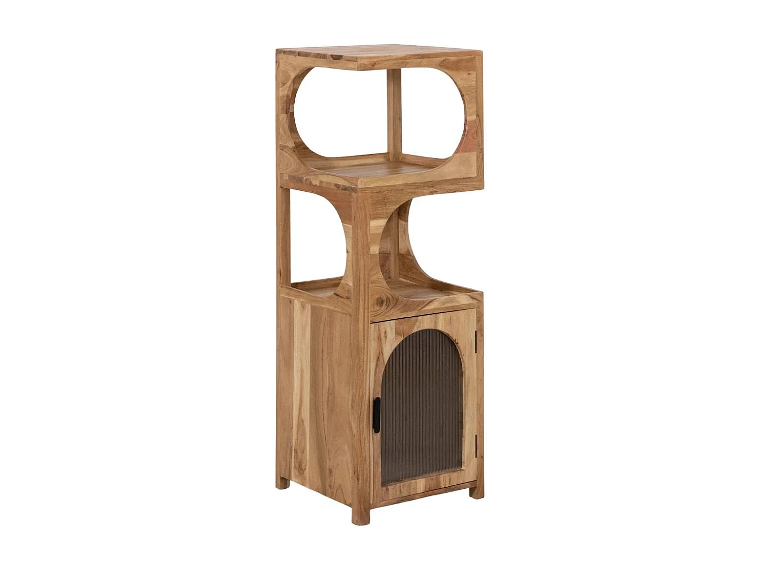 Colonne 1 étagère en bois d'acacia Emyr