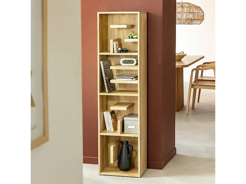 Bibliothèque en bois de manguier Read