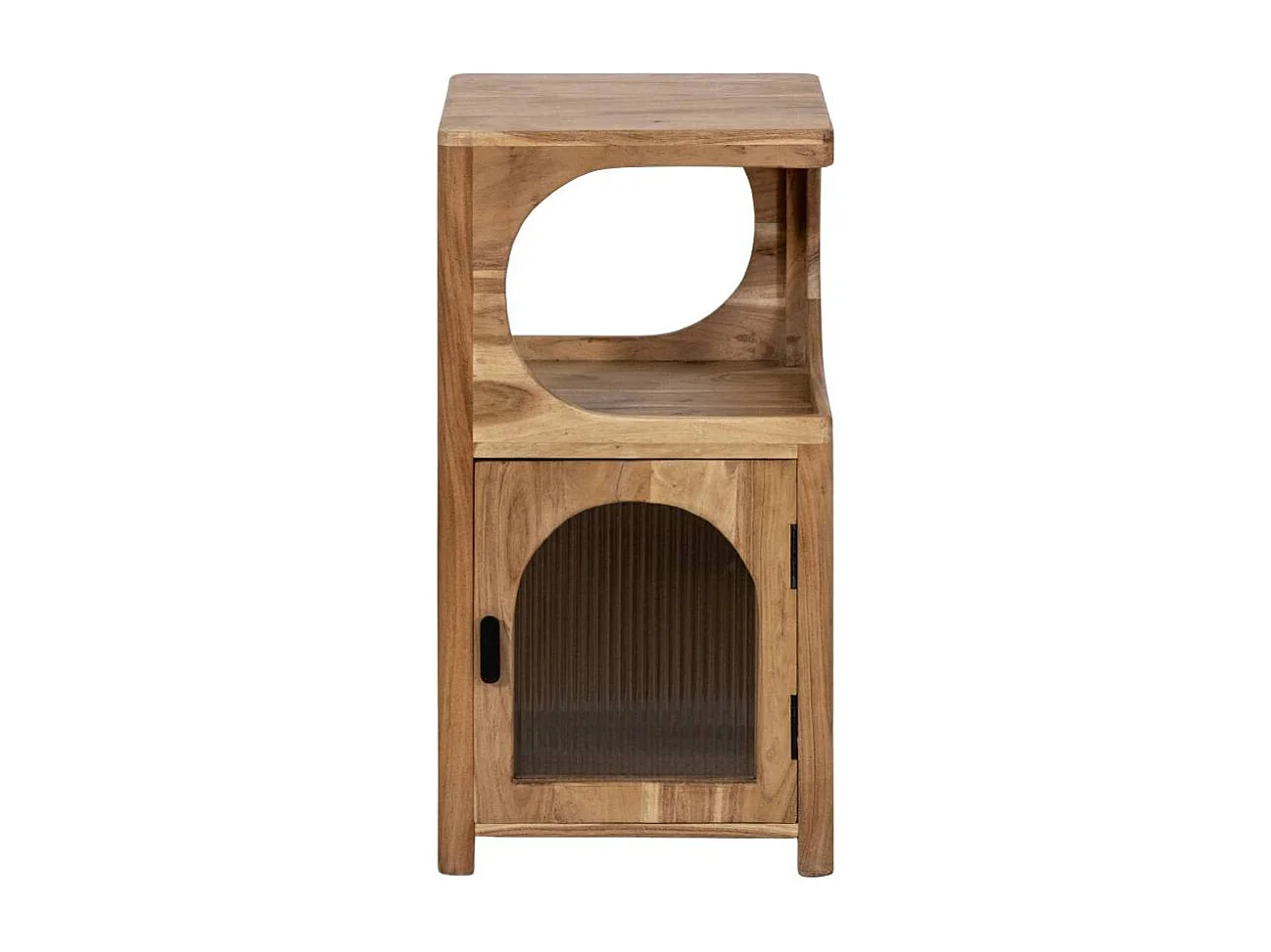 Pequeña estantería en madera de acacia y metal Emyr