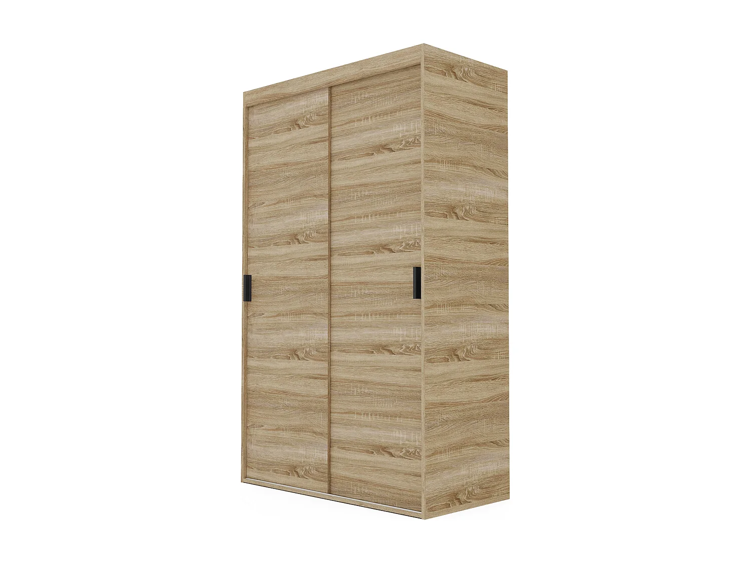 Armoire coulissante à deux portes PEDRI 120 cm couleur chêne sonoma