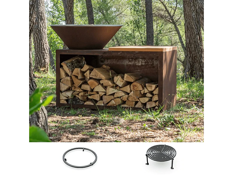 Pack Decouverte Brasero Traditionnel Corten 103 Simple Cuve