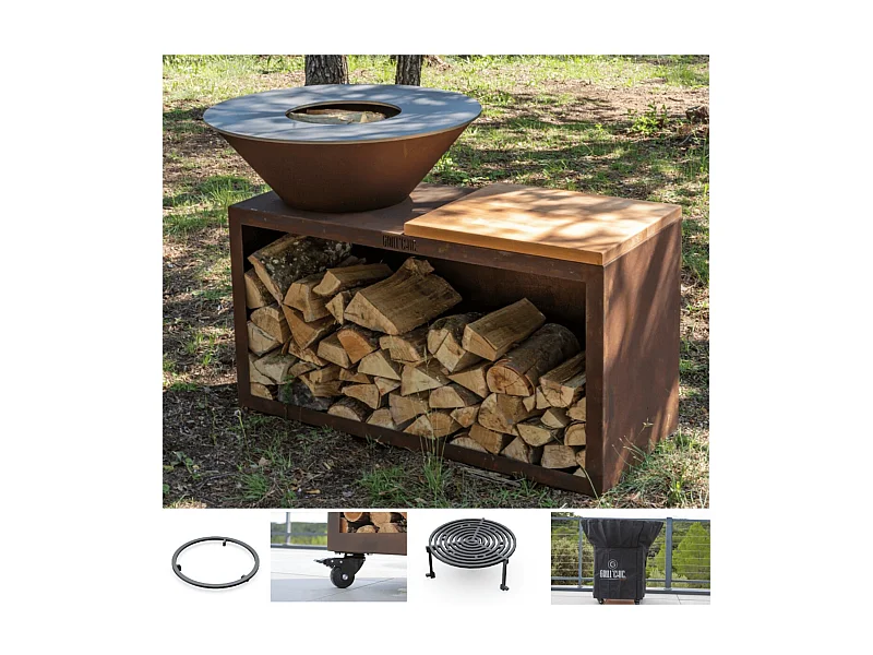 Pack Printemps Brasero Traditionnel Corten 83 Simple Cuve