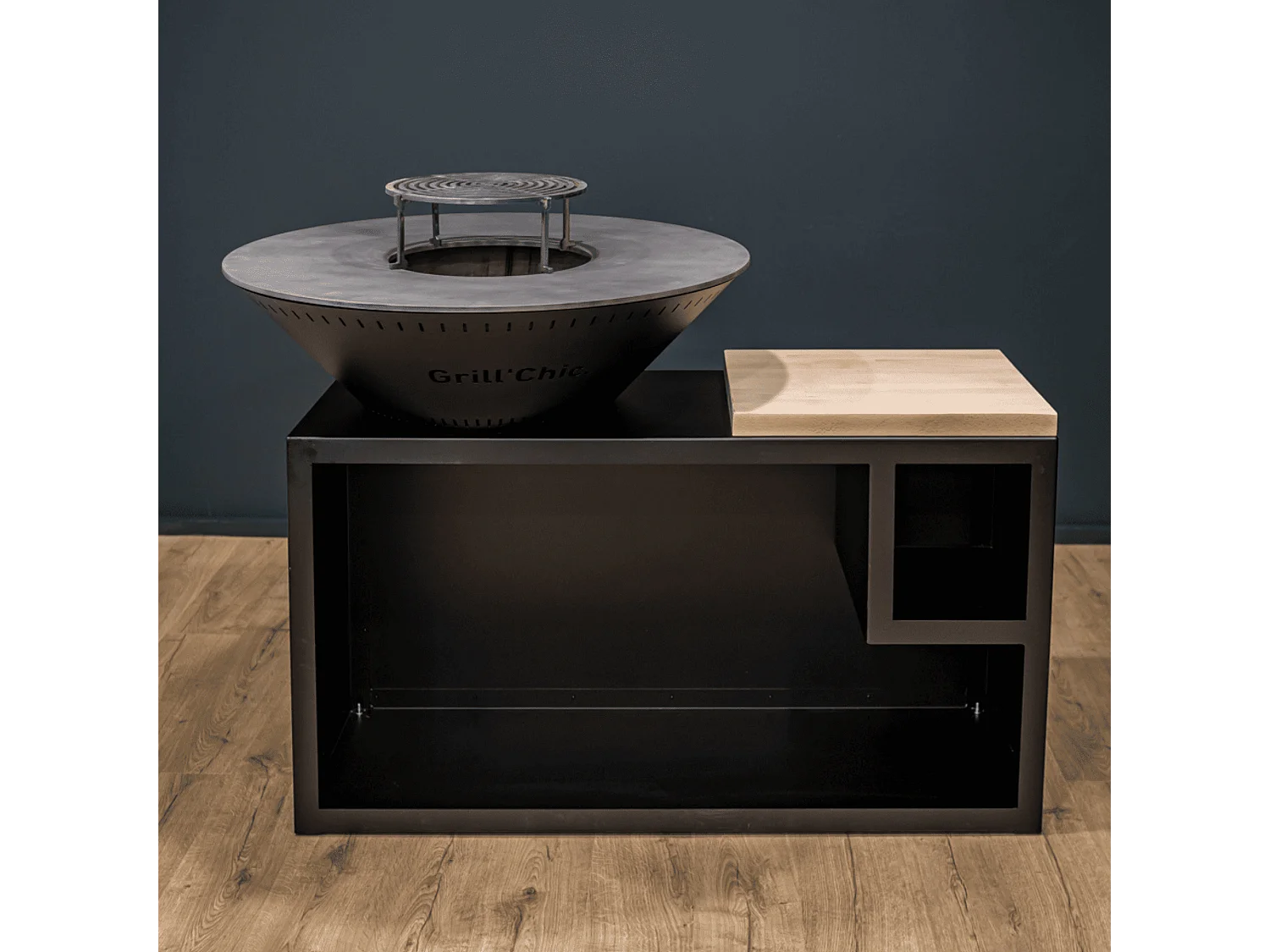 Brasero Traditionnel Aluminium 103 Noir Double Cuve