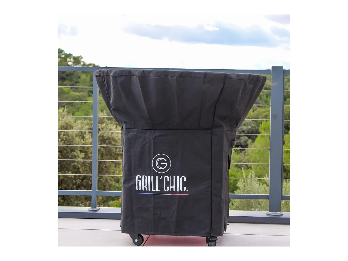 Pack Printemps Brasero Plancha Barbecue Auvergnat Corten Simple Cuve Carré 62x62x76 cm - Sans rangement bois - Un brasero carré au style authentique et chaleureux