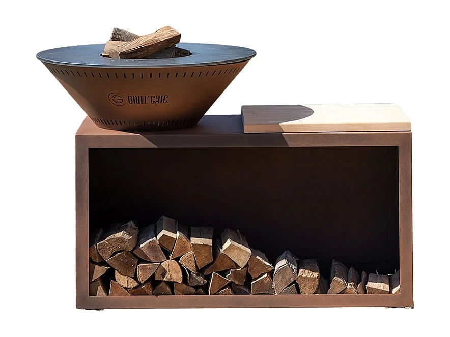 Brasero Traditionnel Acier 83 Imitation Corten