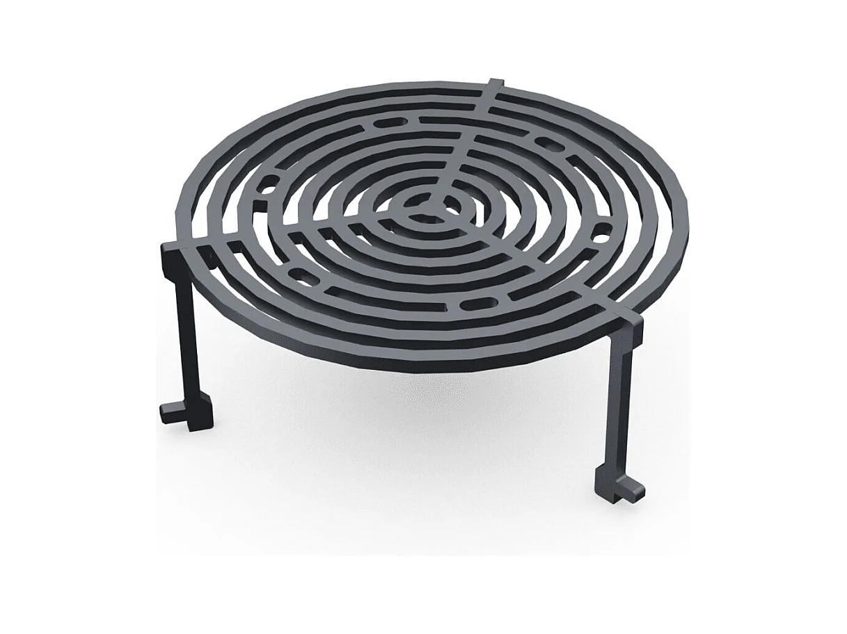 Set Brasero Découverte - TRADITIONNEL Double Cuve Aluminum - 83 cm - Rouge - Un brasero vibrant pour une touche de chaleur dans votre jardin