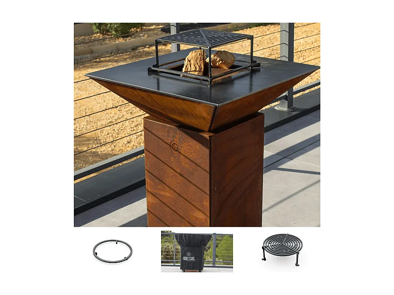 Pack Printemps Brasero Cevenol Corten Normal Carre 74 Simple Cuve